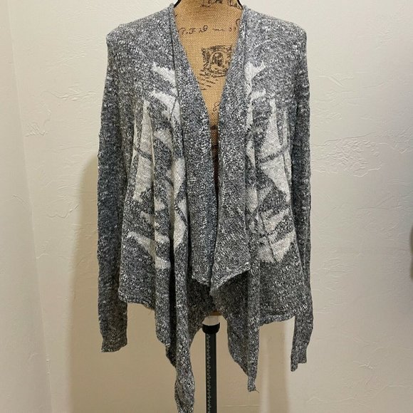 Hollister Women's Gray Waterfall Open Front Cardigan‎ Sweater Size Xsmall Small - Picture 1 of 6